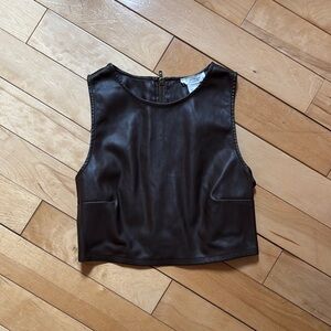 Sleek Black Sleeveless Top